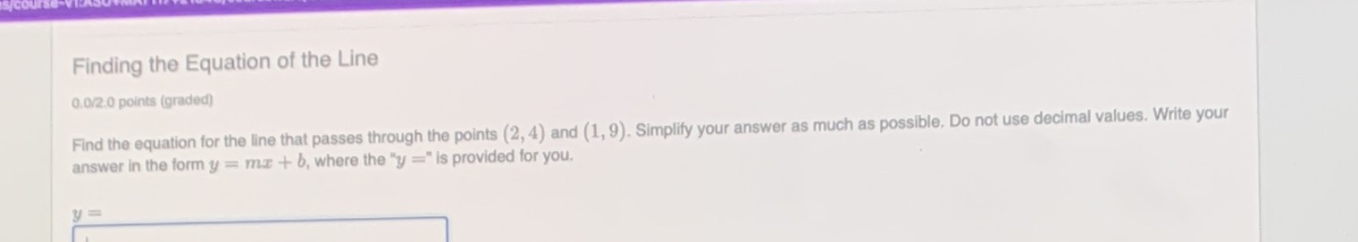 Steps to solving this would be great ? Finding