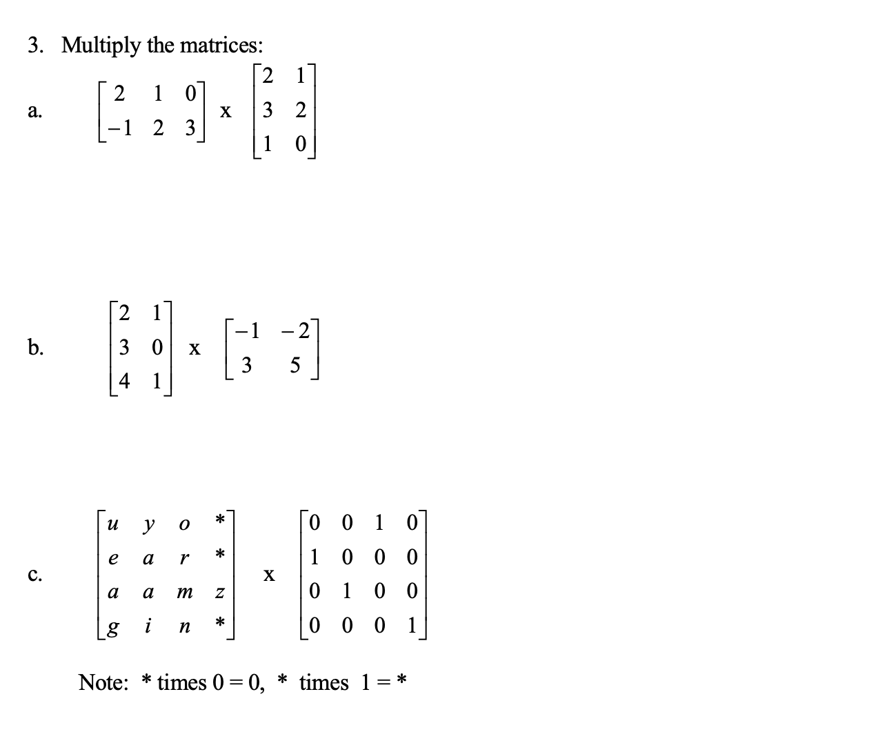 PLEASE SHOW ALL WORK/STEPS \f