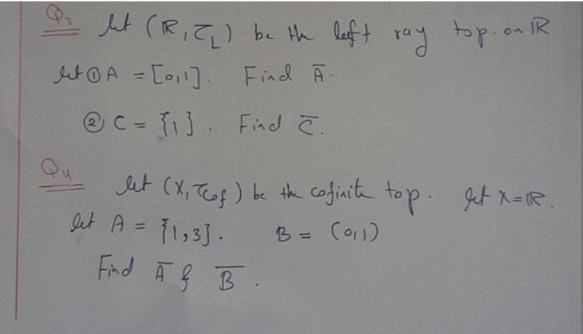 s let ( IR, Z, ) be the left ray top. on IR "toA