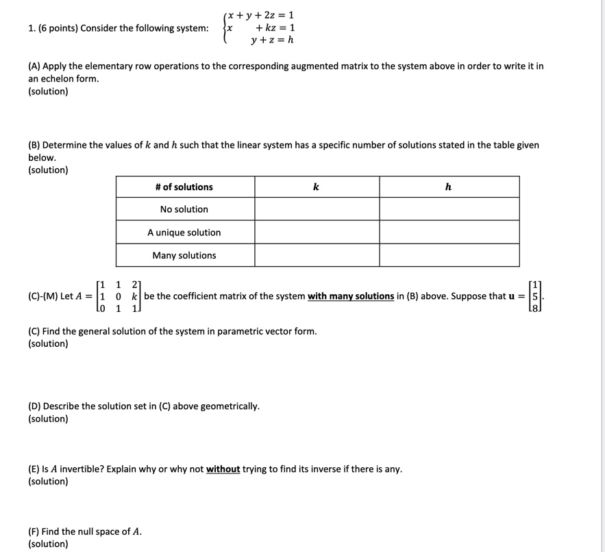 This is linear algebra, I just need help with