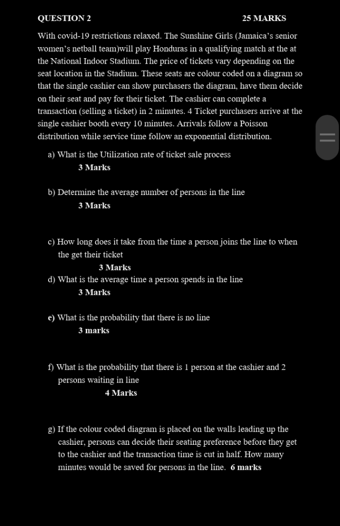 Decision Science QUESTION 2 25 MARKS With