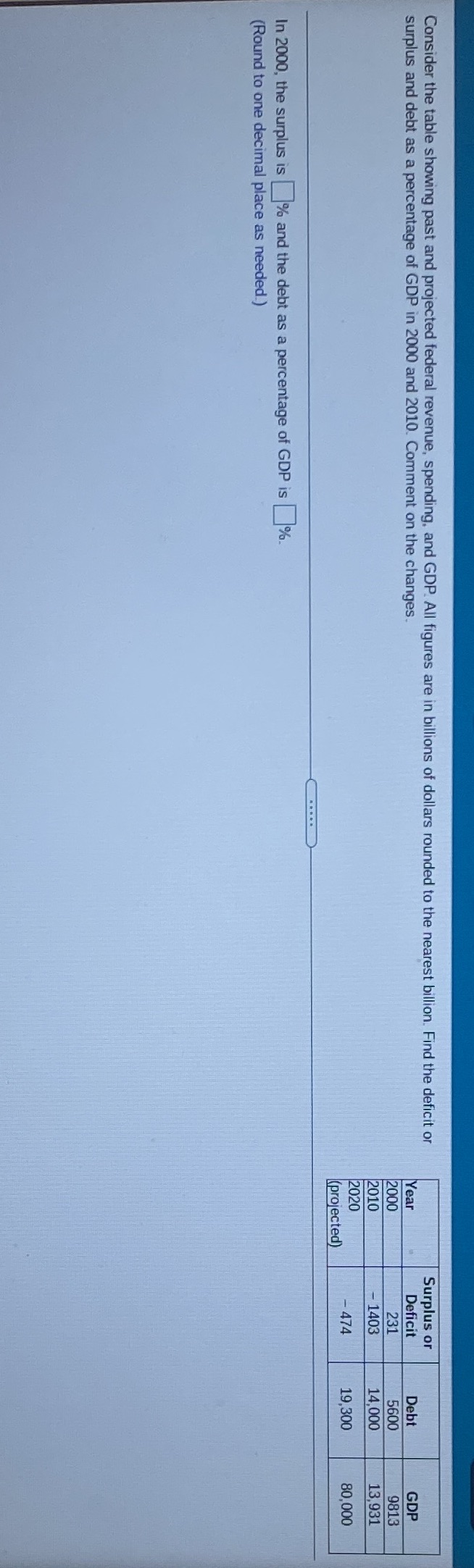This is a three part question. So I'll have so