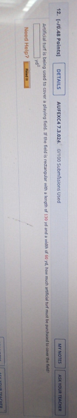 do not understand 12. [-/0.48 Points] DETAILS