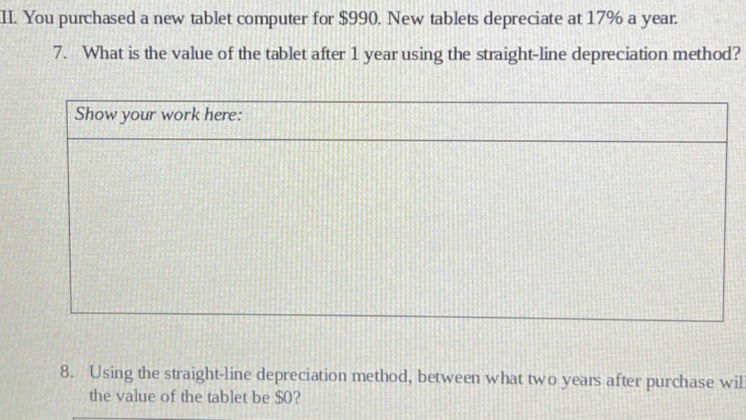 *Two parted question* Please answer both and