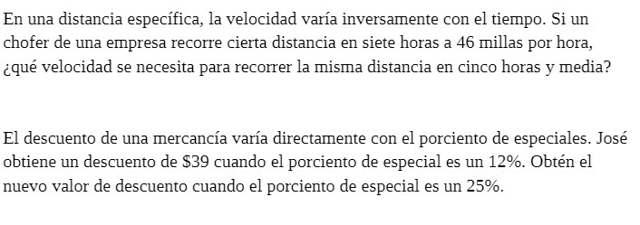 En una distancia especifica, la velocidad varia