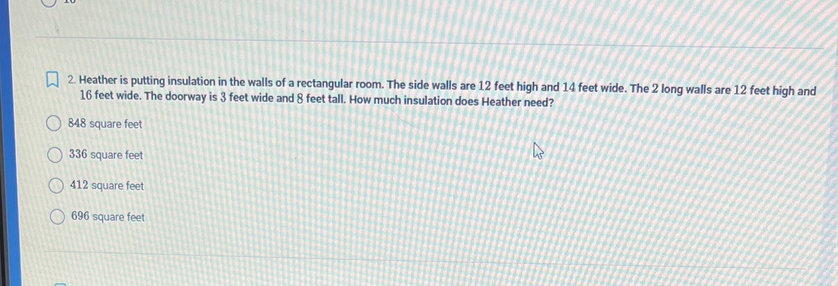 2. Heather is putting insulation in the walls of