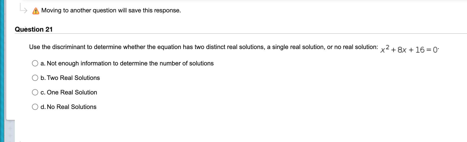 Question 19 X +4 For what value(s) of y is the