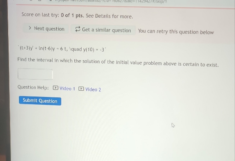 Differential Equation 1 142942/#/skip/1 Score on