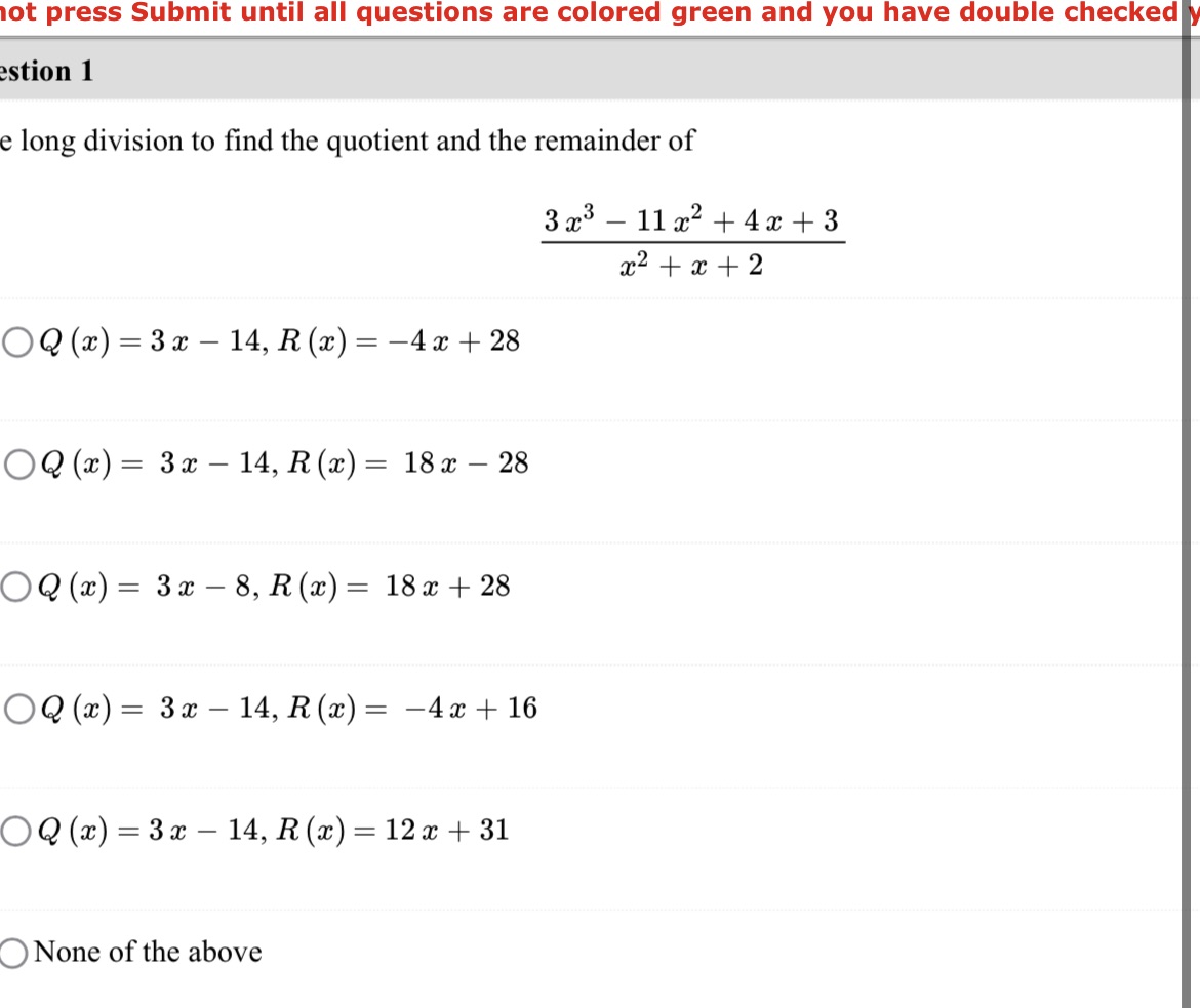 ot press Submit until all questions are colored