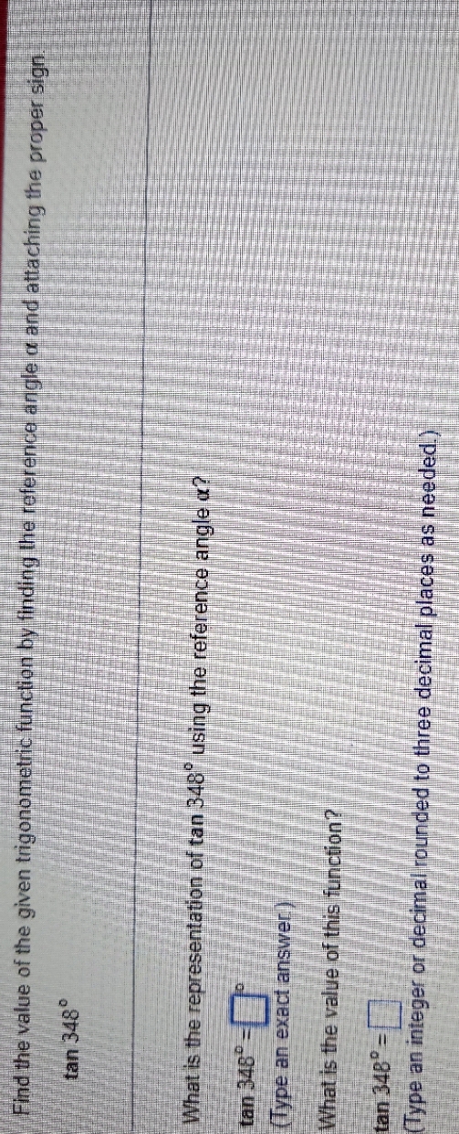 Find the value of the given trigonometric