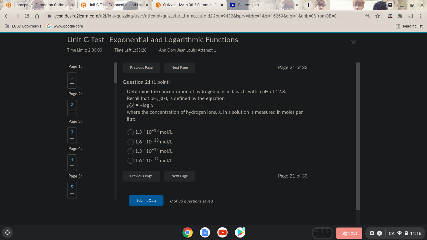 @ Homepage - Edmonton Catholic x @ Unit G Test-