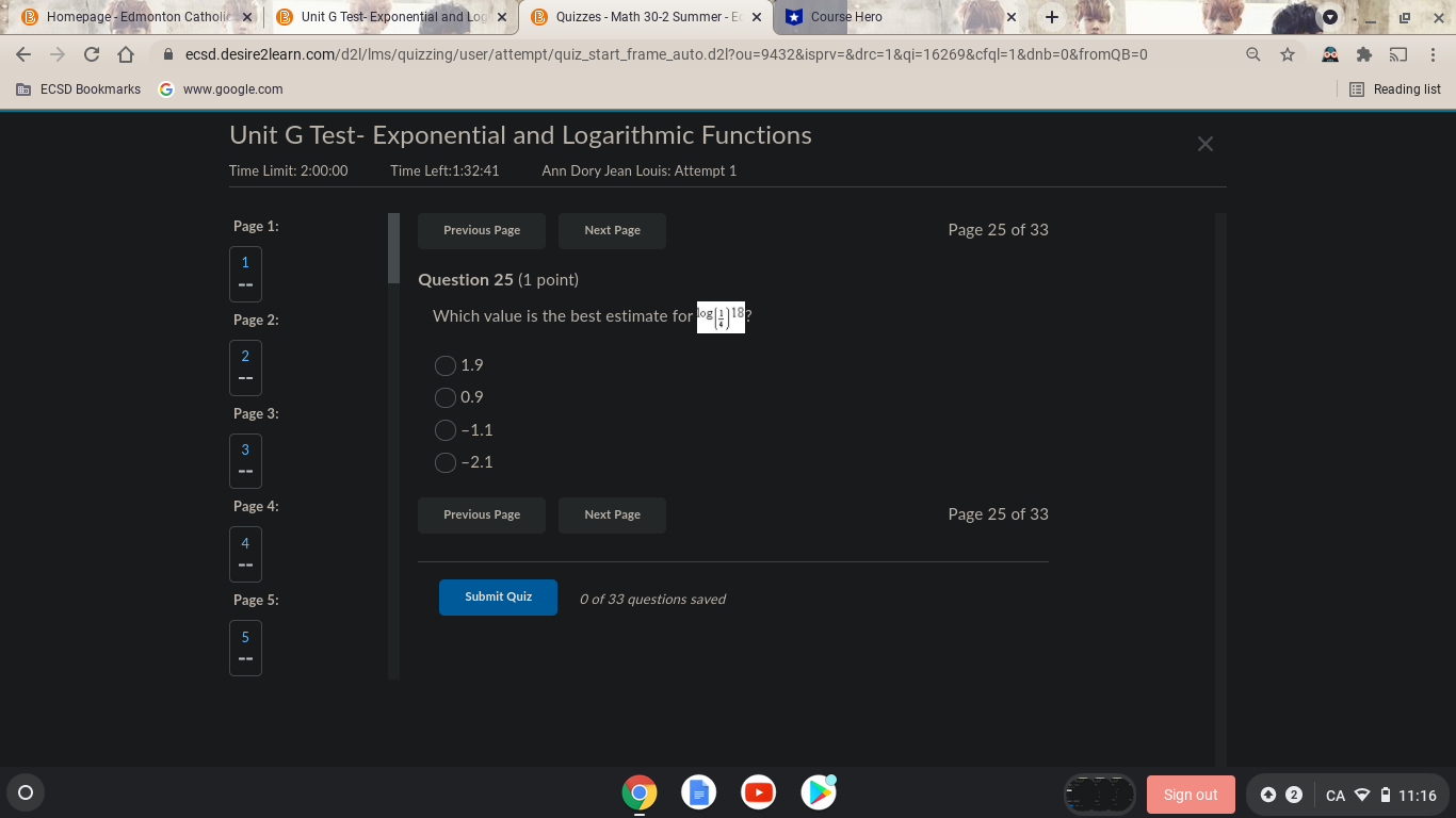 @ Homepage - Edmonton Catholic x @ Unit G Test-