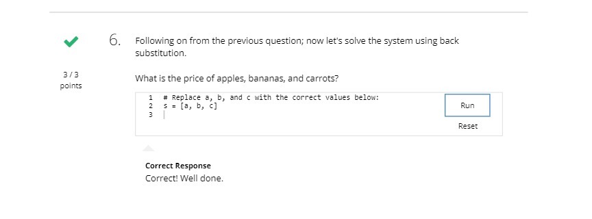 V 6. Following on from the previous question; now
