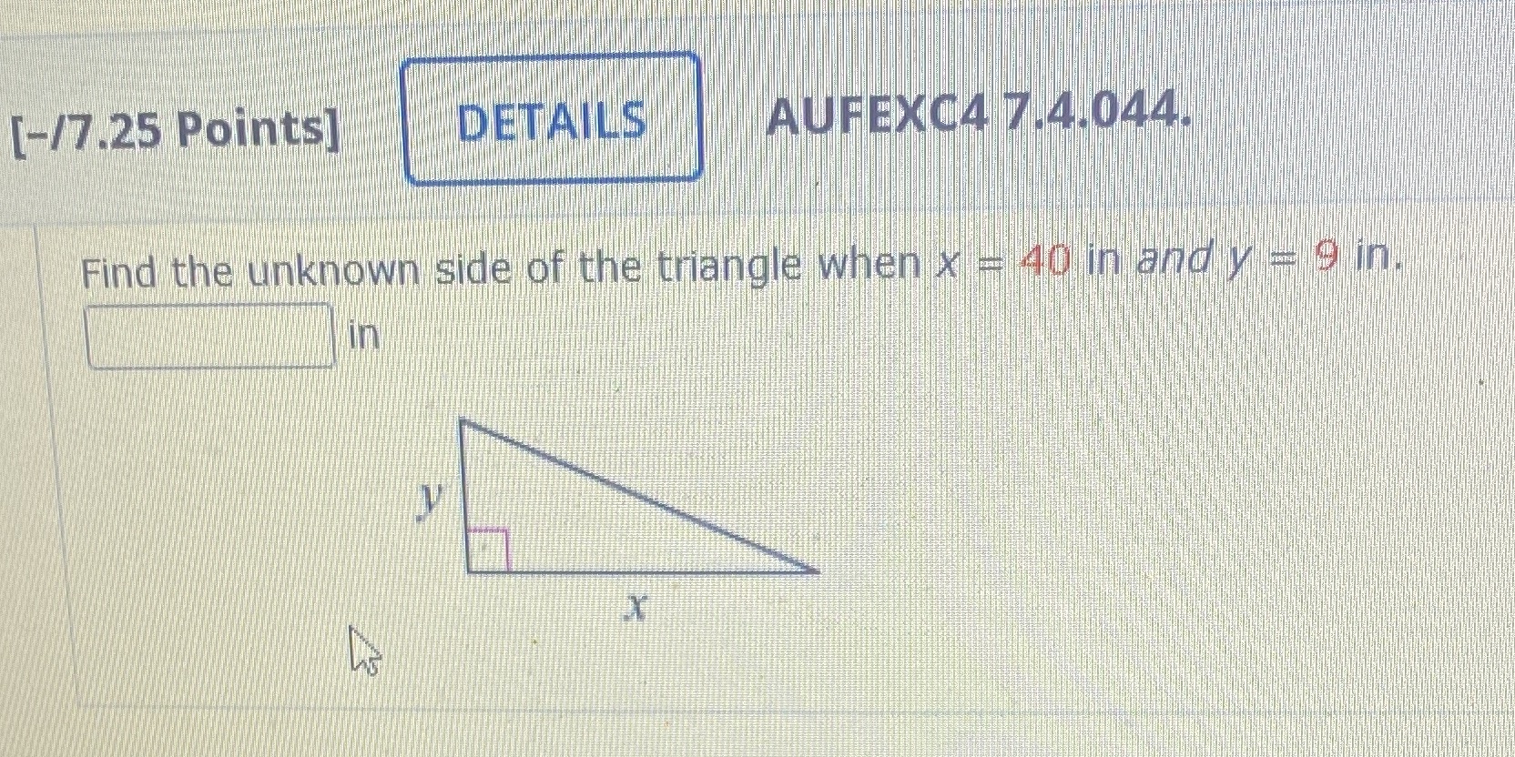 Can't figure this out [-/7.25 Points] DETAILS
