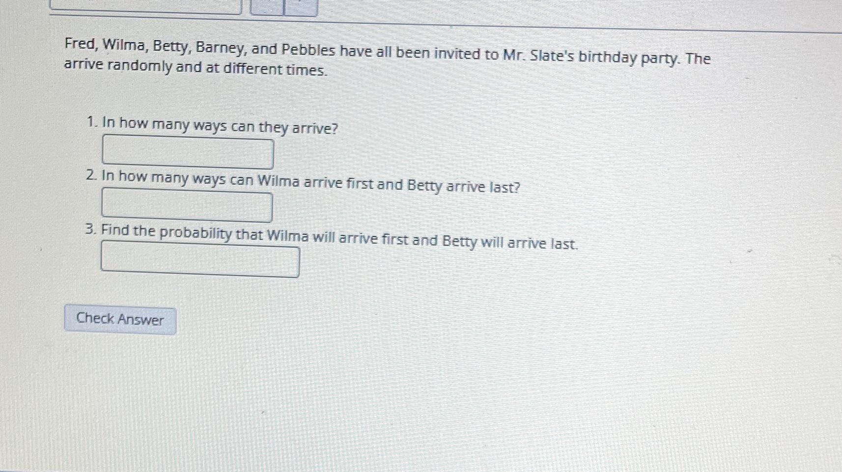 Fred, Wilma, Betty, Barney, and Pebbles have all