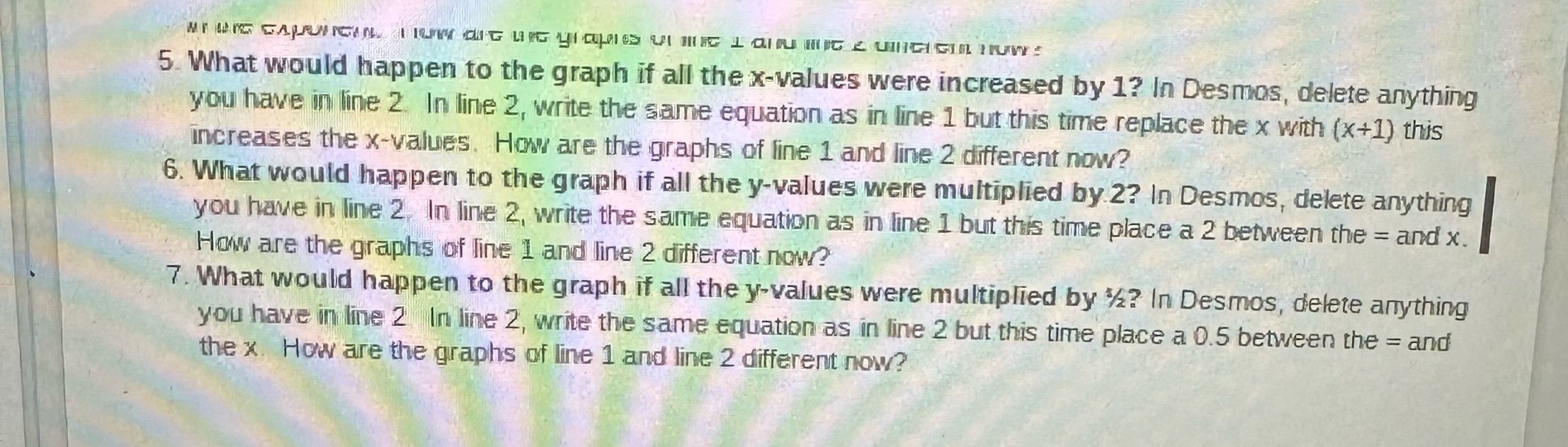 Can you answer the question and explain not graph