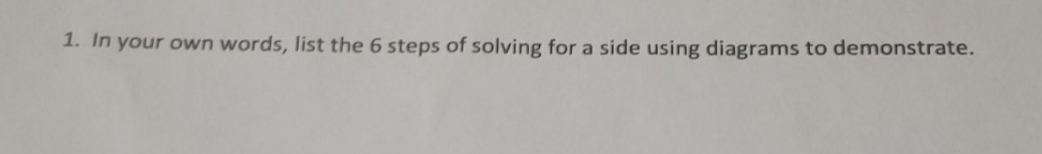 how to solve 1 1. In your own words, list the 6