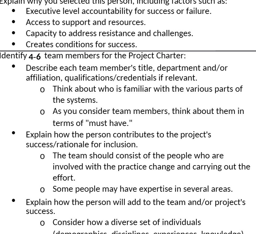 Explain why you selected this person, including