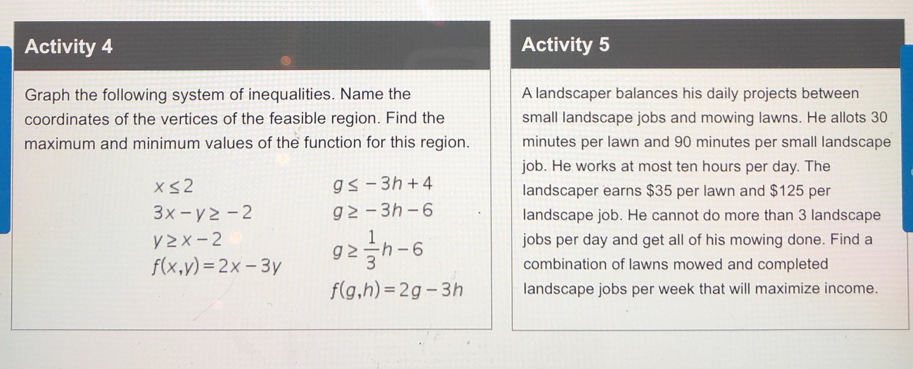 algebra 2answer the questions attached Acvy4