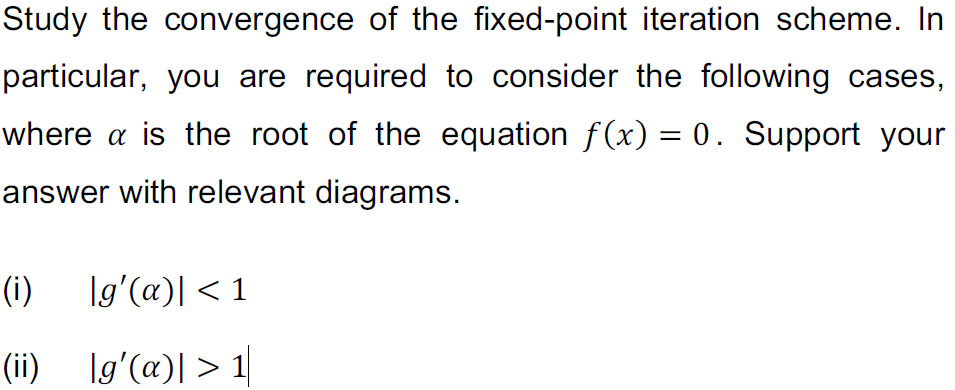 PLZZ solve .... Study the convergence of the