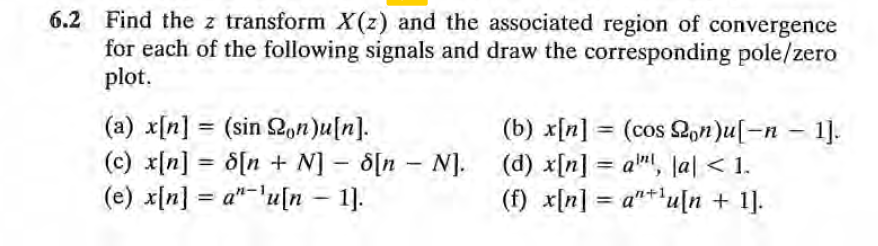Please help me solve the problem 6.2 a b and c