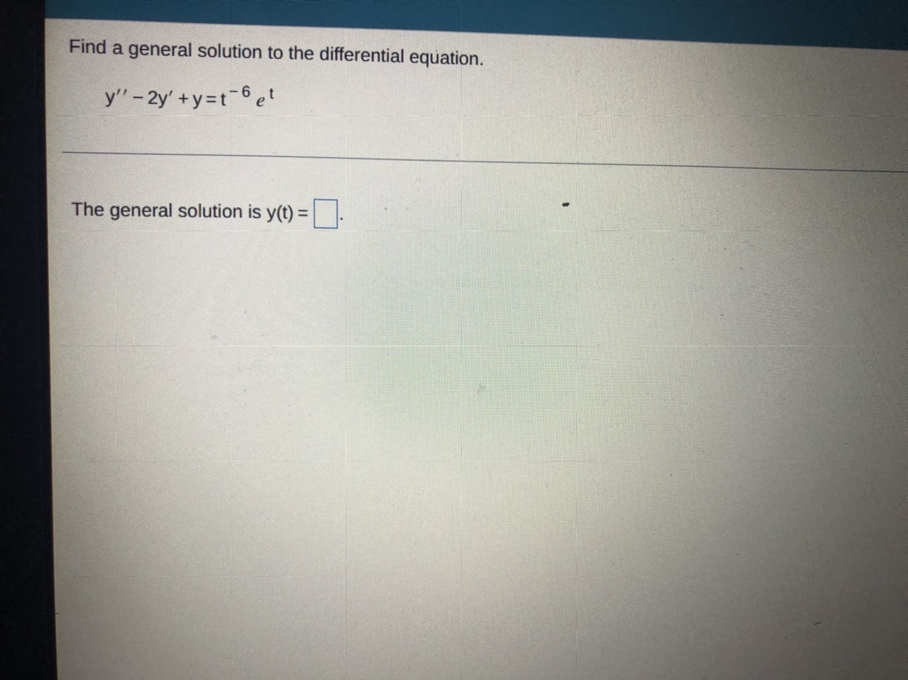Solve the given initial value problem. y" +