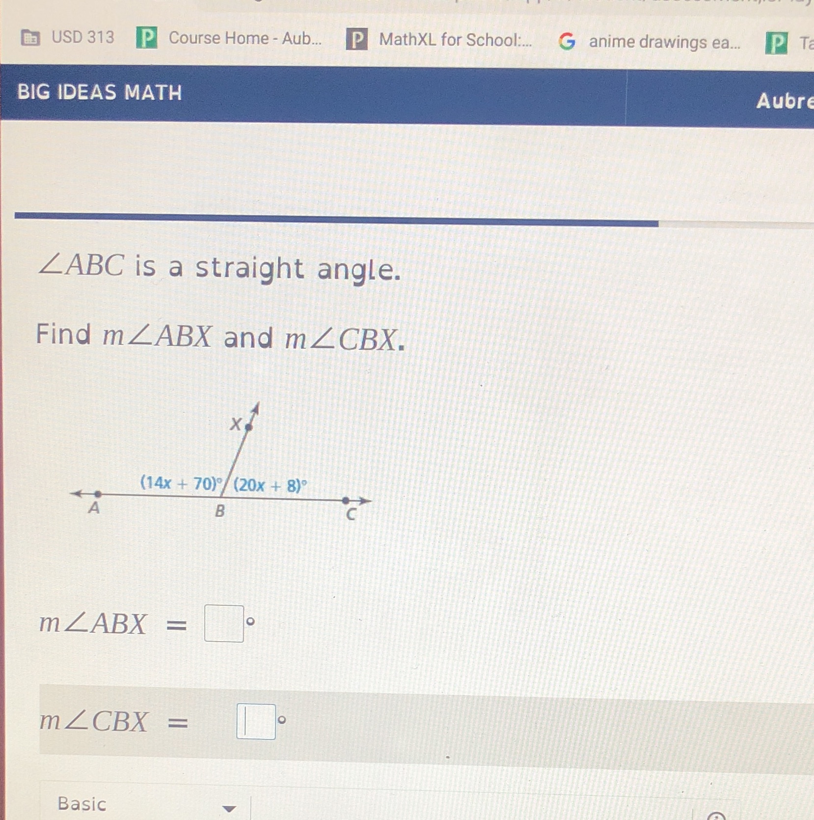 USD 313 P Course Home - Aub.. P MathXL for