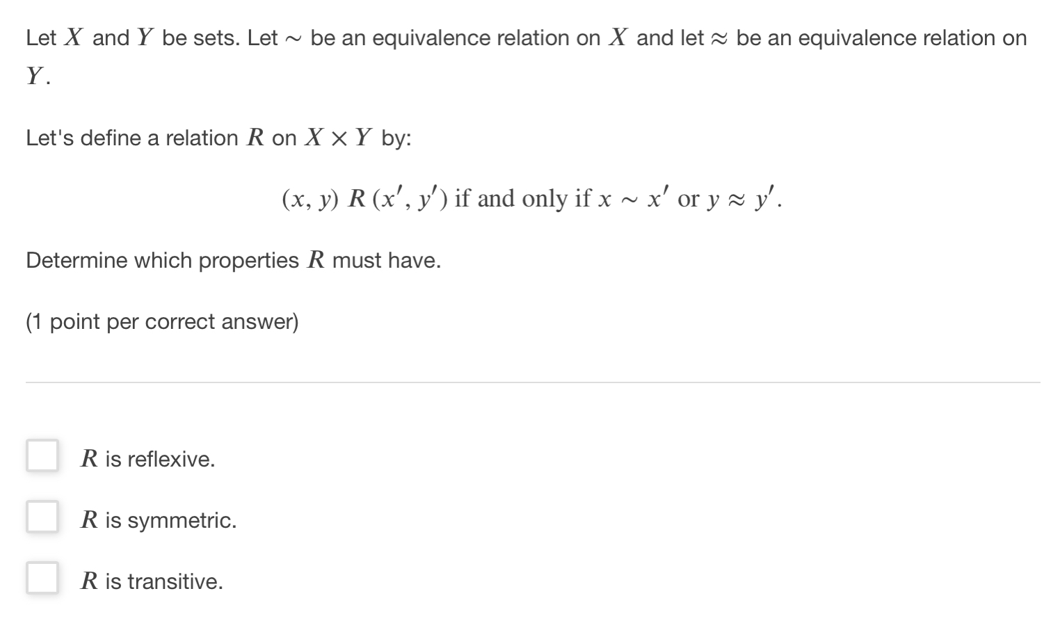 Let X and Y be sets. Let N be an equivalence