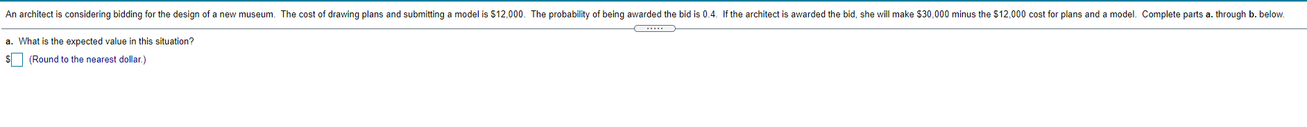 Probability question help please. An architect is
