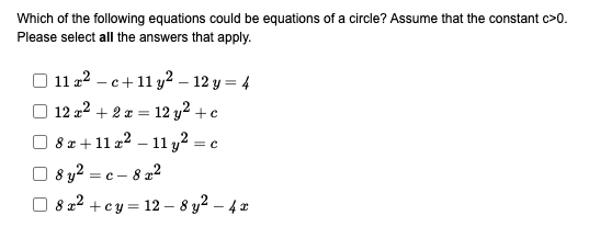 10- 5 A circle with a radius of 10.7 cm has its