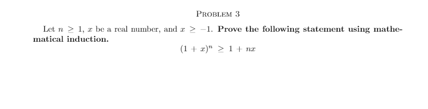 Please type explanation ! PROBLEM 3 Let n  style=