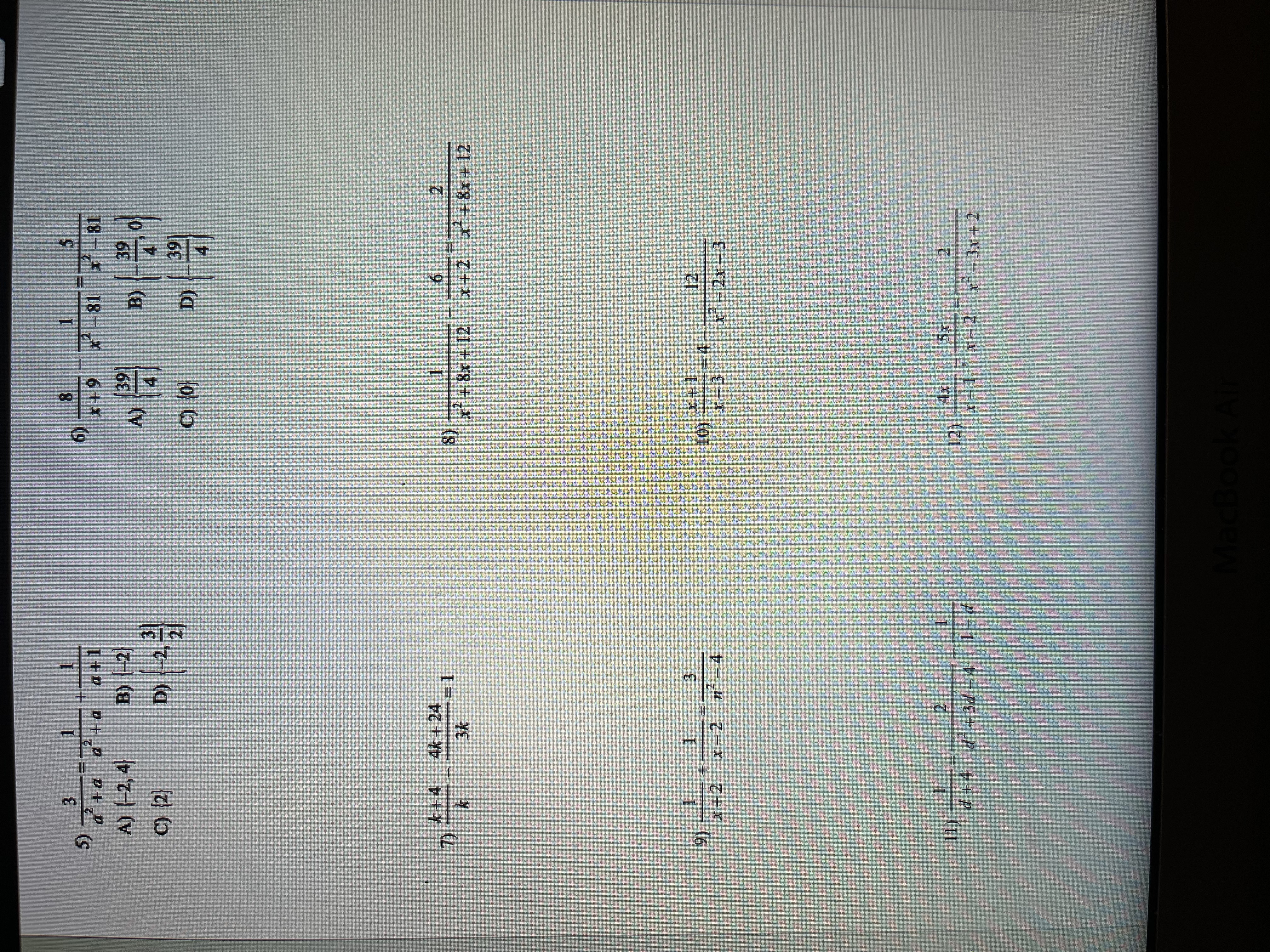 \fVVA - Algebra II Name 7.2 - Rational Equations