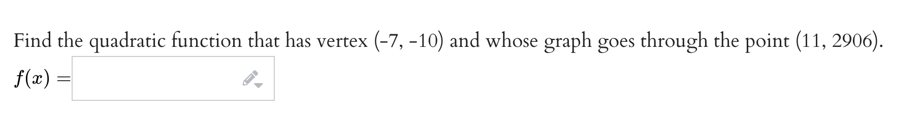 Writing Quadratics INFO ITEMS . . n above. It has