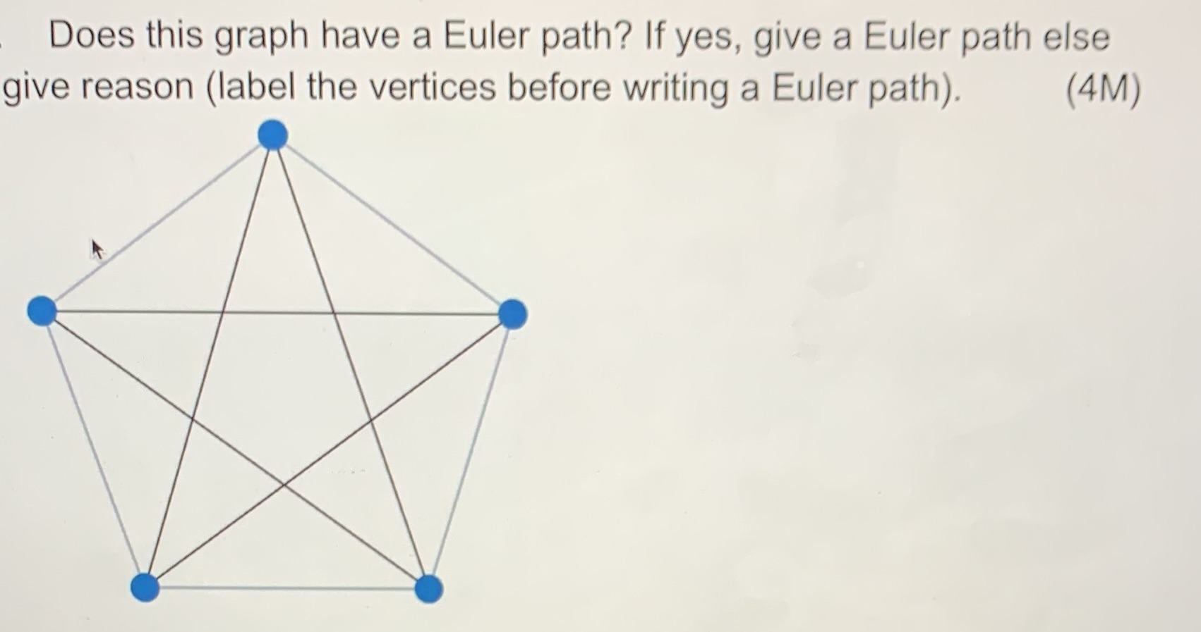 12. PLEASE HELP ANSWER Does this graph have a
