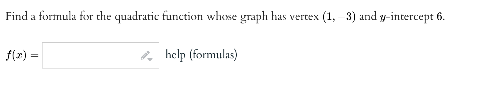 Writing Quadratics INFO ITEMS . . n above. It has