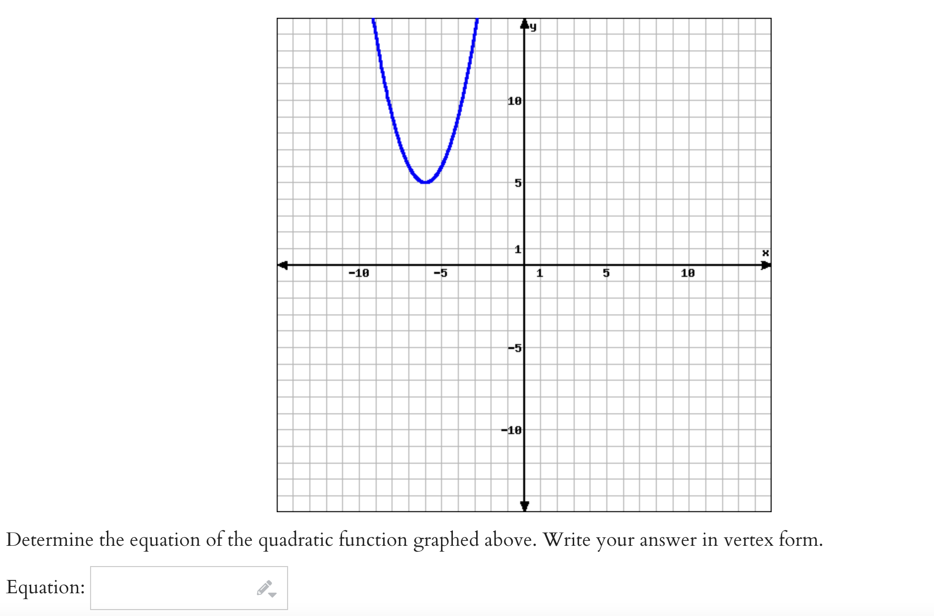 Writing Quadratics INFO ITEMS . . n above. It has