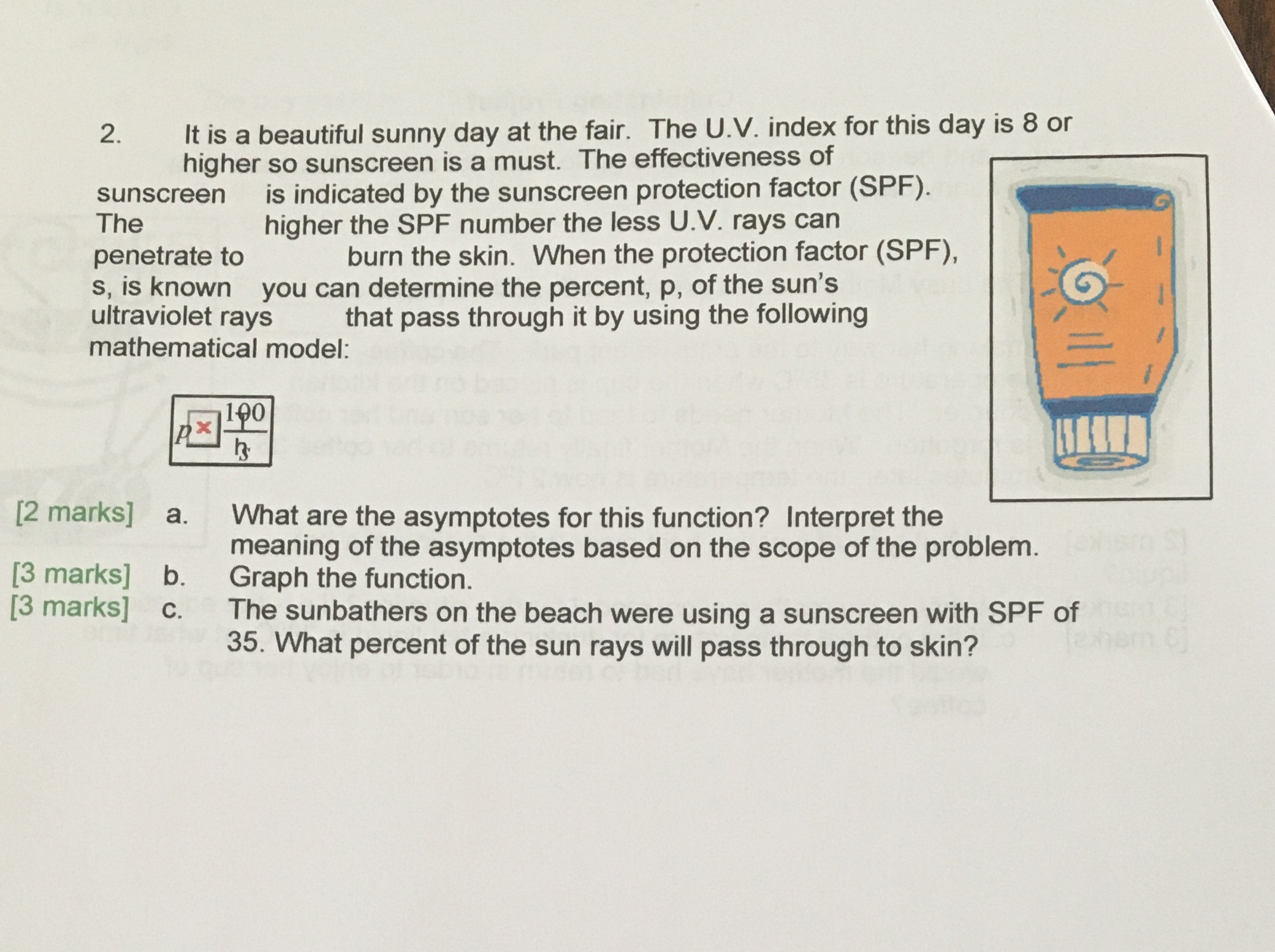 2. It is a beautiful sunny day at the fair. The