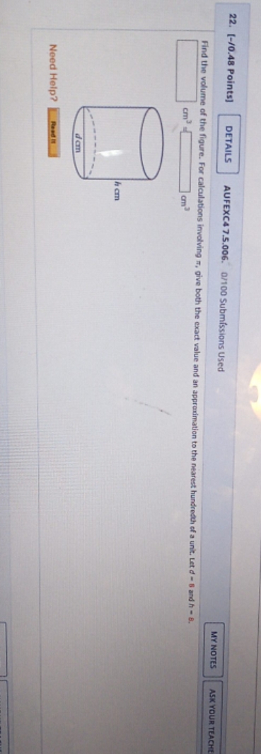 do not understand 22. [-/0.48 Points] DETAILS