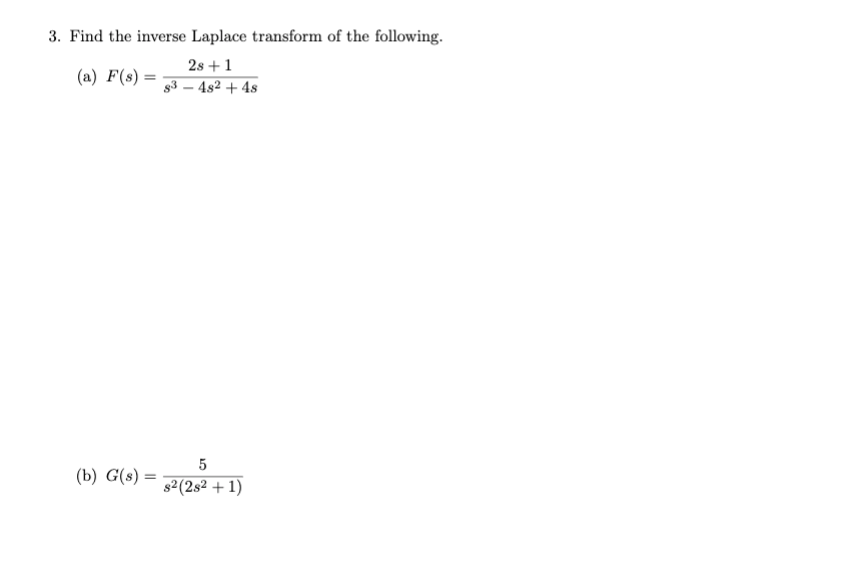 Please solve both #3 & #4. 4. Solve y" - 2y