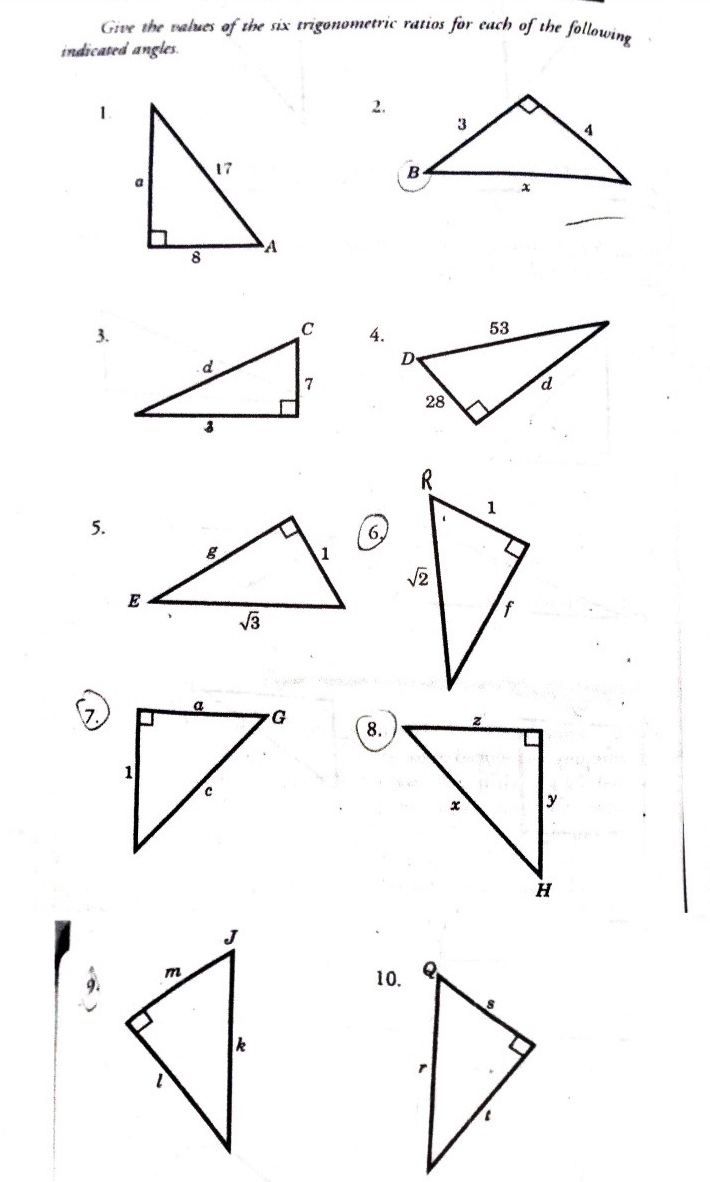 help me with these please indicated angles. Give