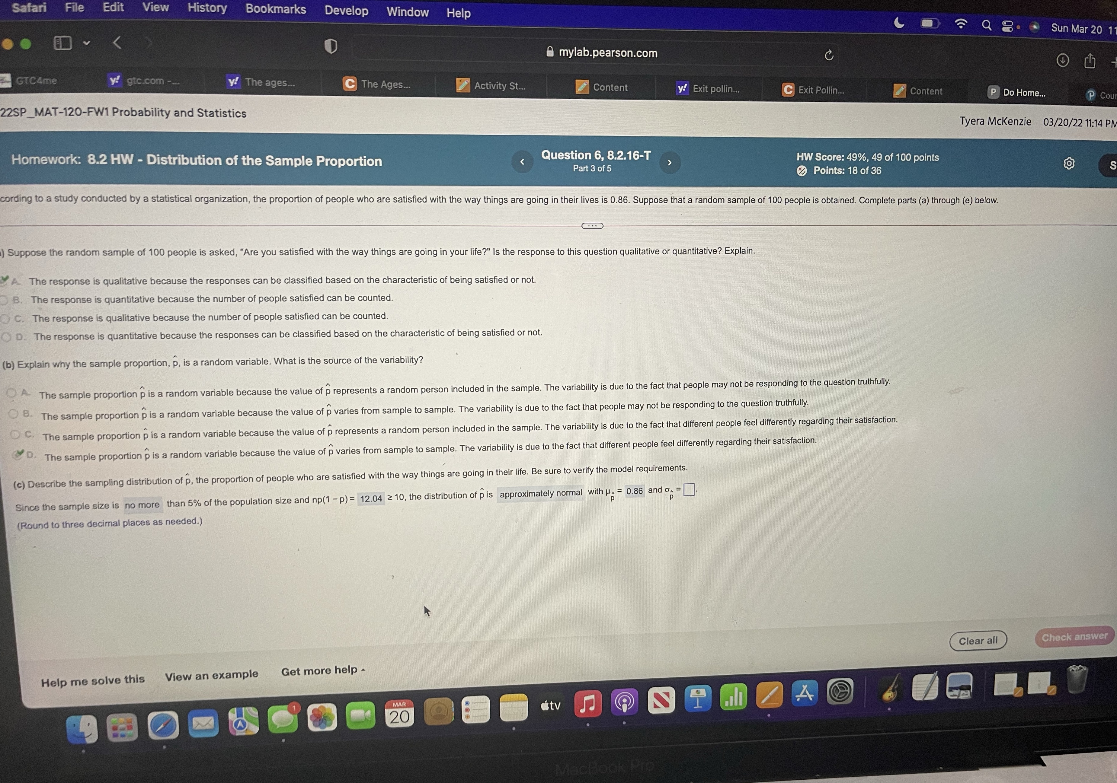 Answer the last part Safari File Edit View