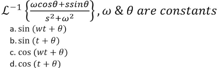 Laplace Transform. Perform the indicated