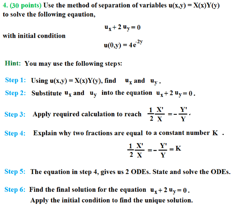 5. (11 points) Problem for the wave equation asks