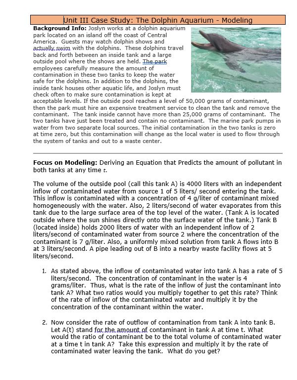 Background Into: Josiyn works at a dolphin