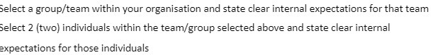 Select a group/team within your organisation and
