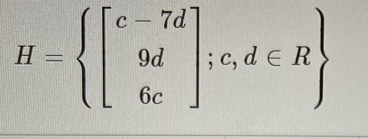 Determine whether the following sets are sub