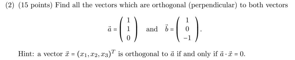 please help this linear algebra questions with