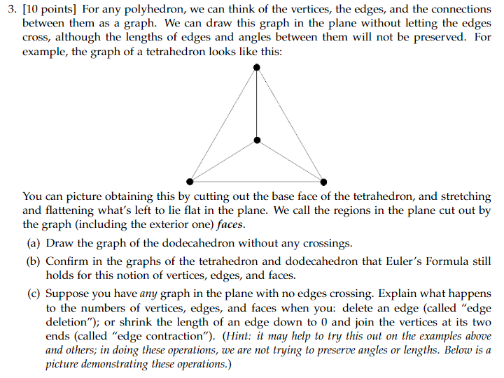 3. [It] points] For an}F polyhedron, we can think