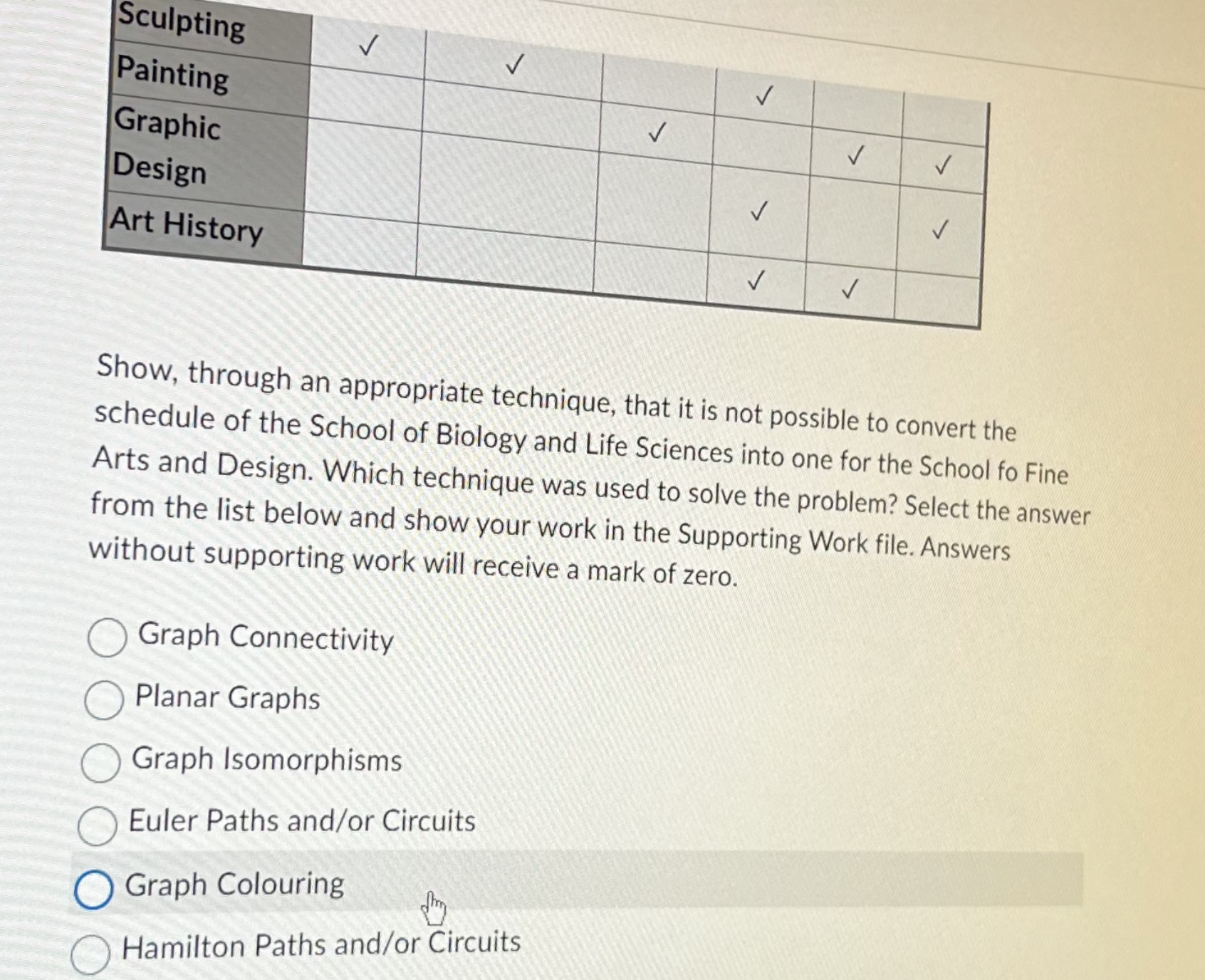 please help The adjacenty matrix of a graph G is: