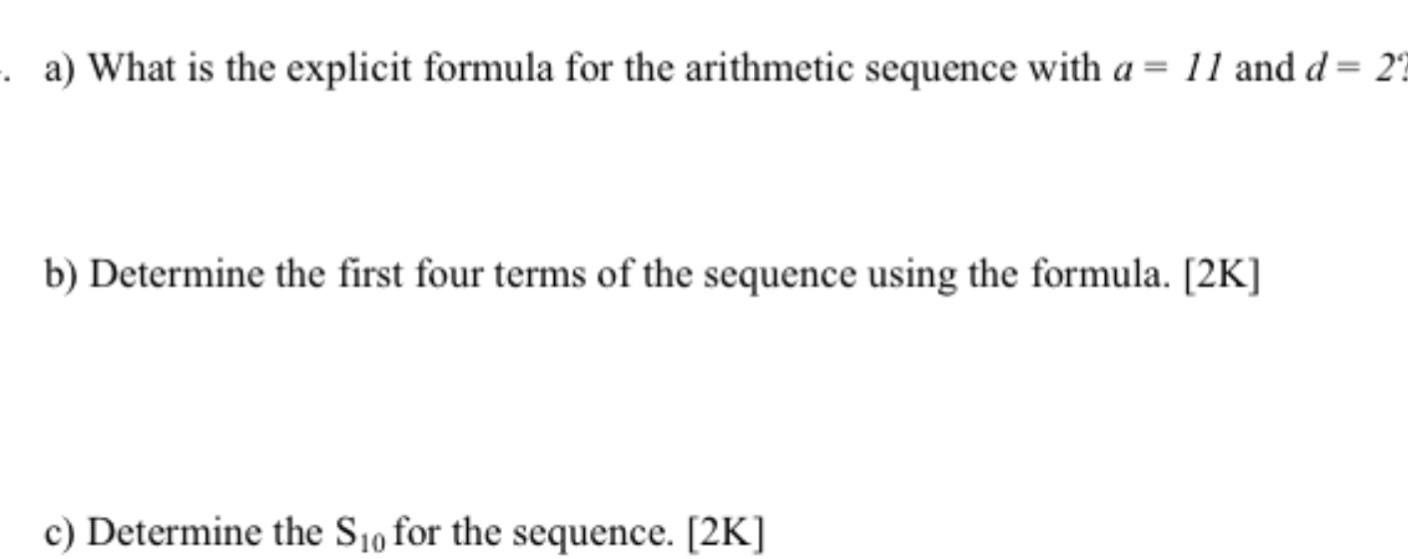 a) What is the explicit formula for the